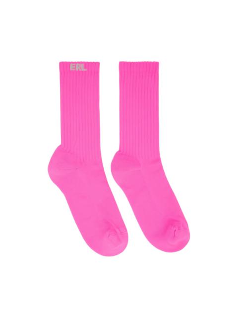 ERL Pink Knit Socks