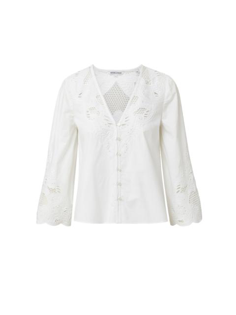 VERONICA BEARD SUNIVA EMBROIDERED SHIRT