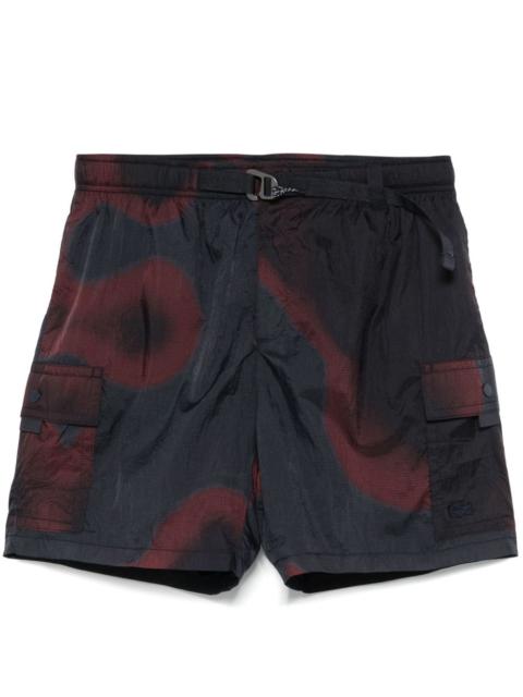 LACOSTE Ombré-print cargo shorts