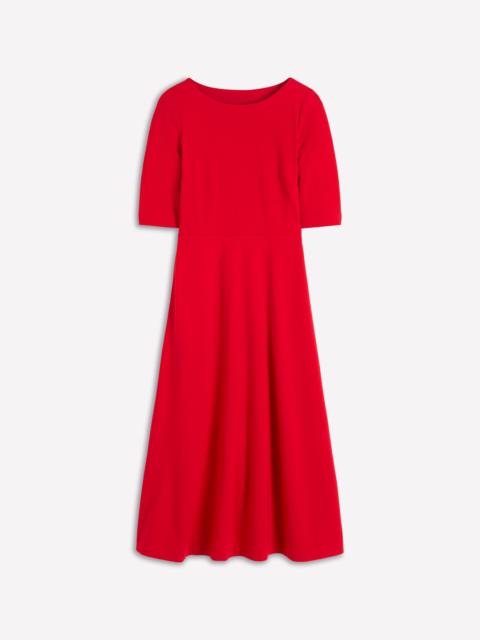 BODEN Mathilde Tie Waist Ponte Dress-Spicy Red