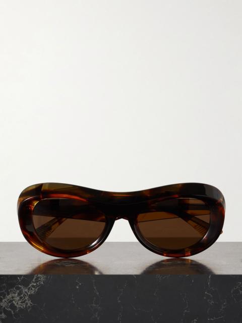 Bottega Veneta Round-frame tortoiseshell acetate sunglasses Tortoiseshell