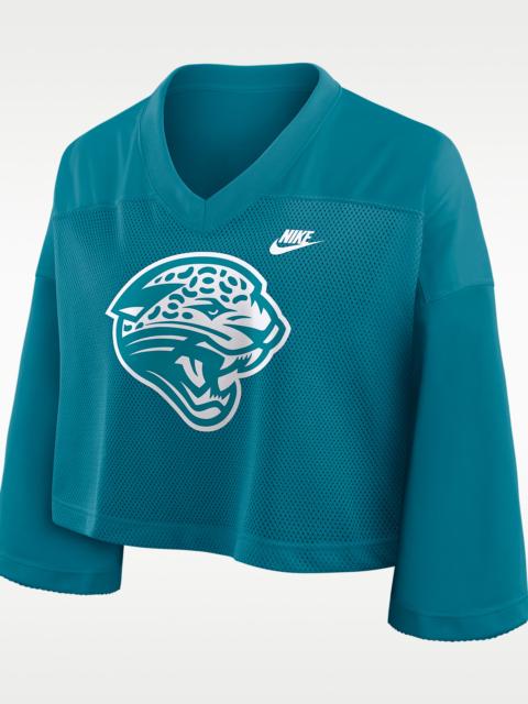 Nike Jacksonville Jaguars Rewind Fashion Women's Nike Dri-FIT NFL Cropped Jersey