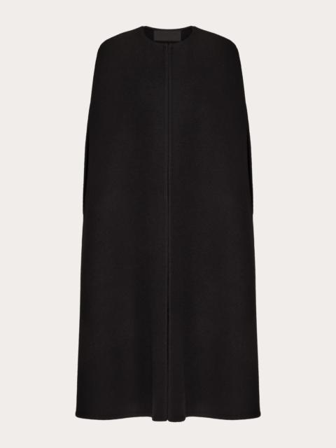 VALENTINO GARAVANI Black カシミア Cape VALENTINO GARAVANI Wool and silk-blend cape | NET-A-PORTER