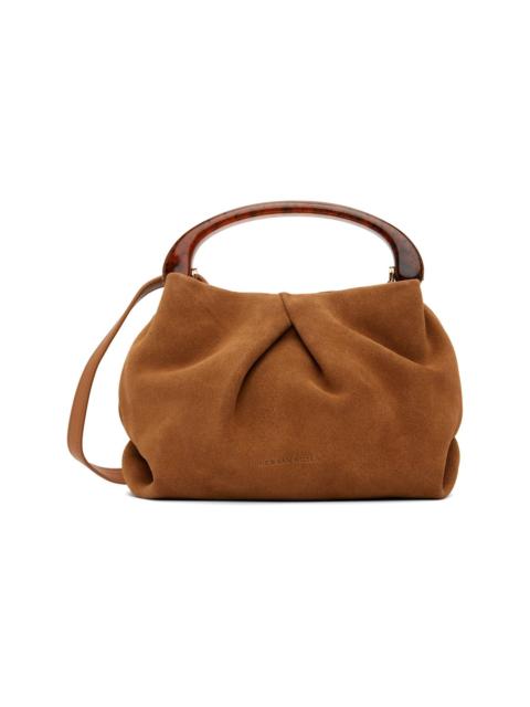 Dries Van Noten Tan Fold Calf Leather Small Bag