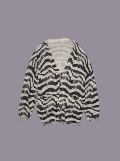 R13 PRINTED OVERSIZED CARDIGAN