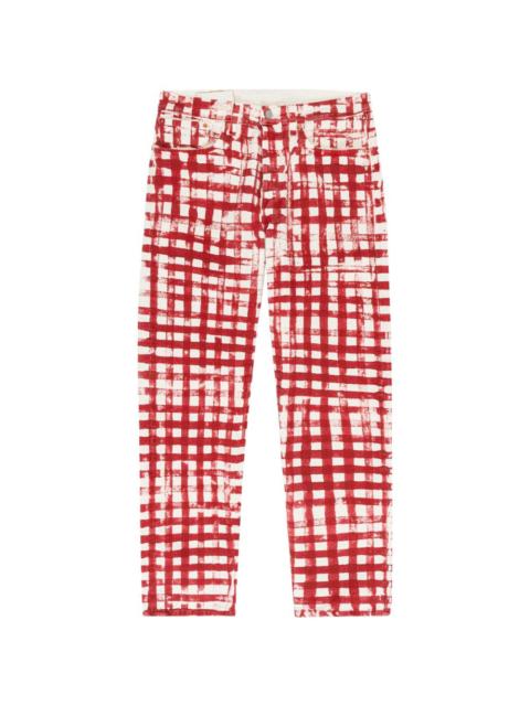 DENIM TEARS 501 picnic plaid trousers