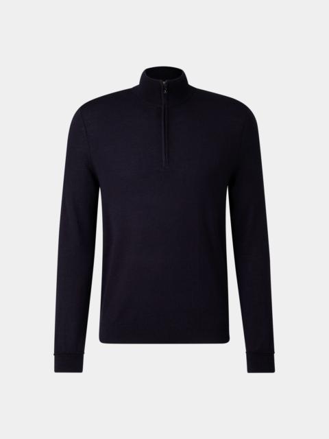 BOGNER Virgin wool troyer Ouri in Navy blue