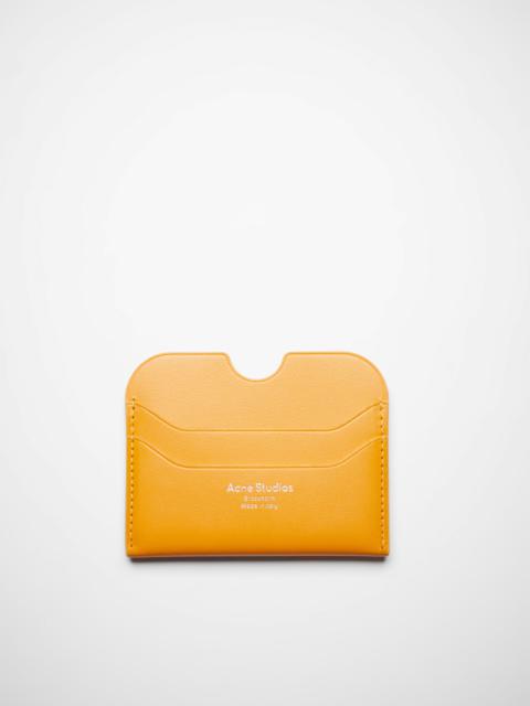 Acne Studios Leather card holder - Pumpkin orange