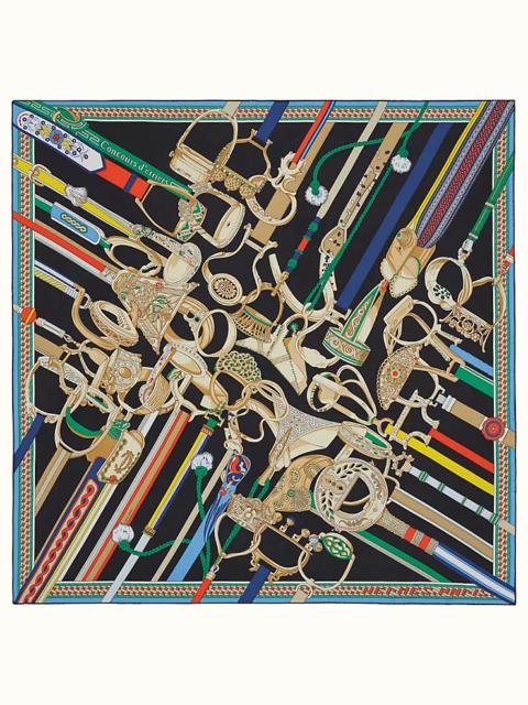 Hermès Concours d'Etriers wash scarf 90