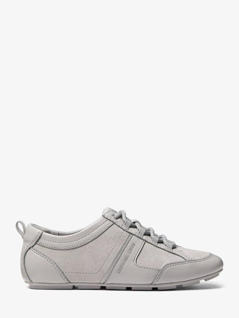 MICHAEL KORS Keely Suede and Leather Trainer