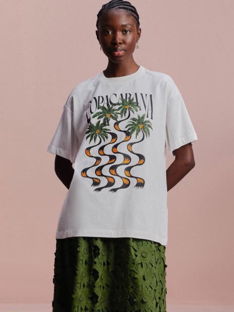 FARM RIO Off-White Copacabana Relaxed Organic Cotton T-Shirt