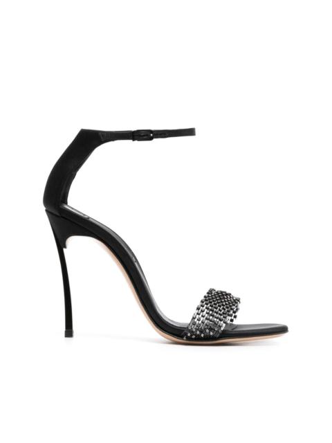 CASADEI 100mm Blade Twenties satin pumps