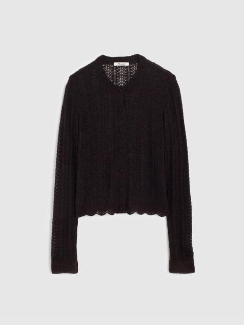 Madewell Pointelle-Stitch Cardigan in Alpaca Blend