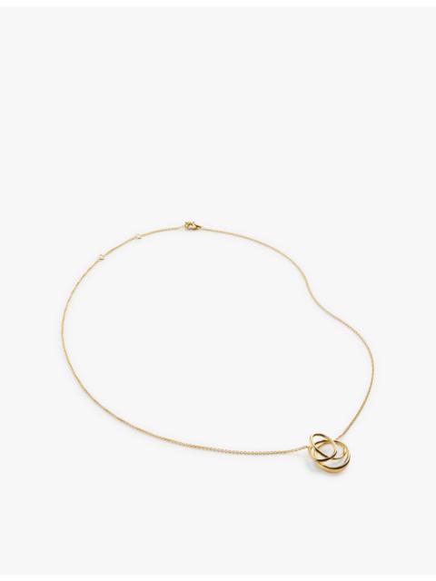 MONICA VINADER Nura Wrap 18ct yellow gold-plated vermeil sterling-silver pendant necklace