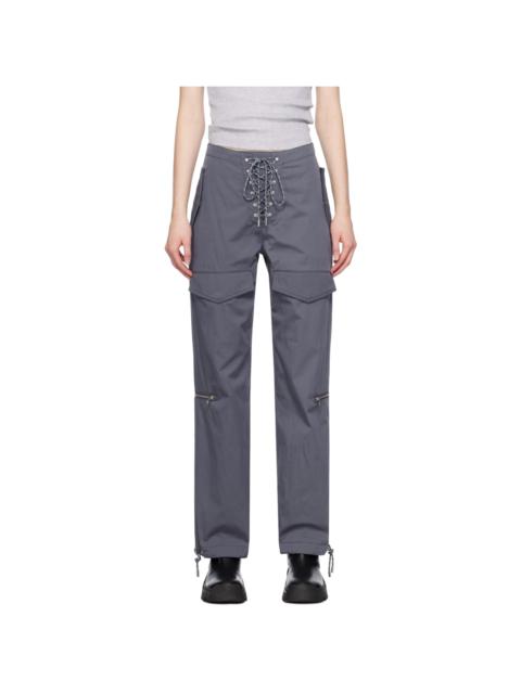Dion Lee Gray Hiking Pocket Trousers