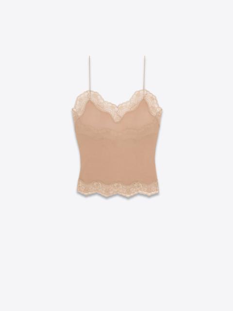 SAINT LAURENT top in jersey voile