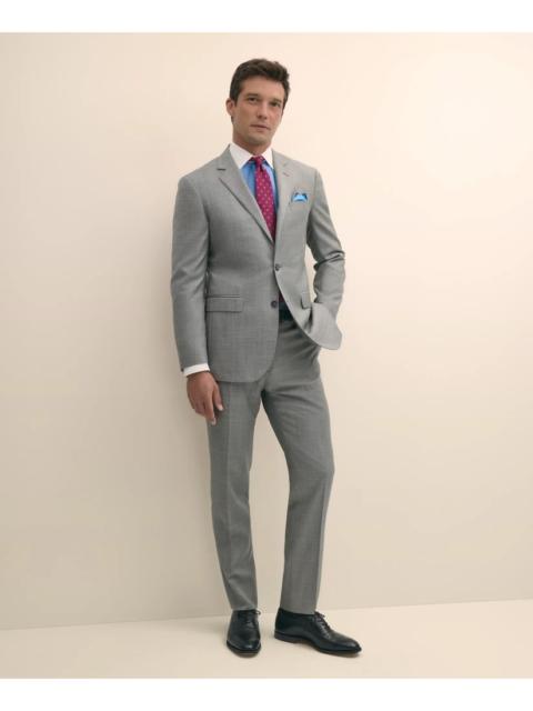 Brooks Brothers Slim Fit Wool Sharkskin 1818 Suit