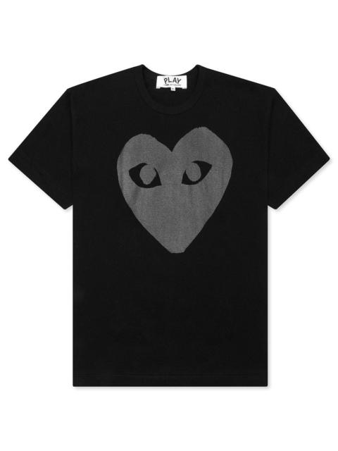 Comme des Garçons PLAY COMME DES GARCONS 플레이 하트 티셔츠 - BLACK/BLACK