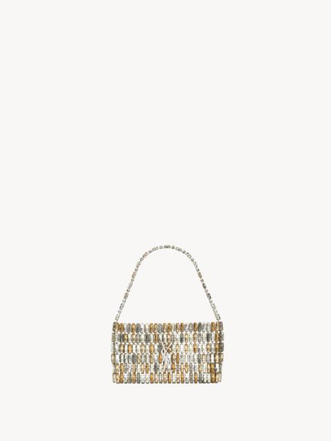 SAINT LAURENT EVENING BAG IN CRYSTALS