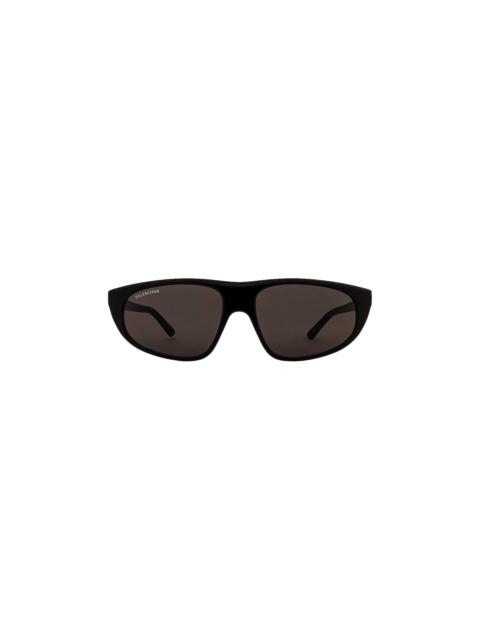 Balenciaga Square Frame Acetate Sunglasses 'Shiny Black'