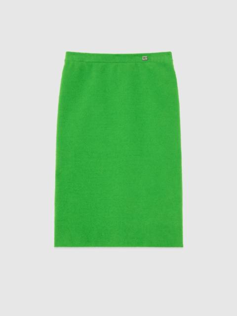 GUCCI Viscose skirt with Crystal G