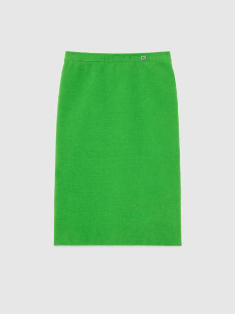 GUCCI Viscose skirt with Crystal G