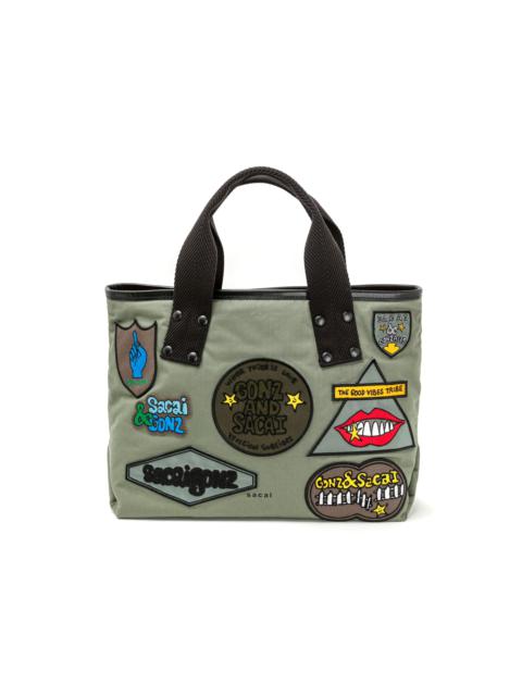 sacai SACAI X MARC GONGALES MEDIUM PATCH TOTE BAG | biffi