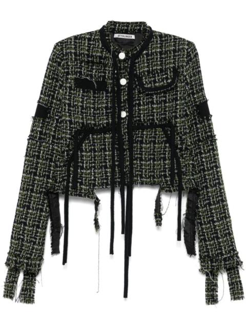 OTTOLINGER deconstructed tweed jacket
