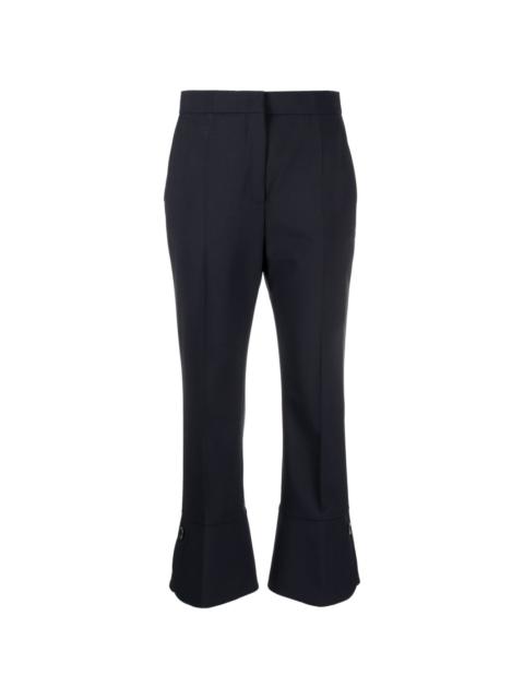 MSGM cropped-leg flared trousers