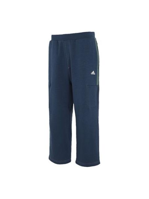 adidas adidas Wj Pnt Dk Series Casual Sports Woven Straight Pants Navy Blue GP3456