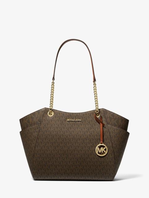 MICHAEL KORS Jet Set Large Signature Logo Shoulder Bag
