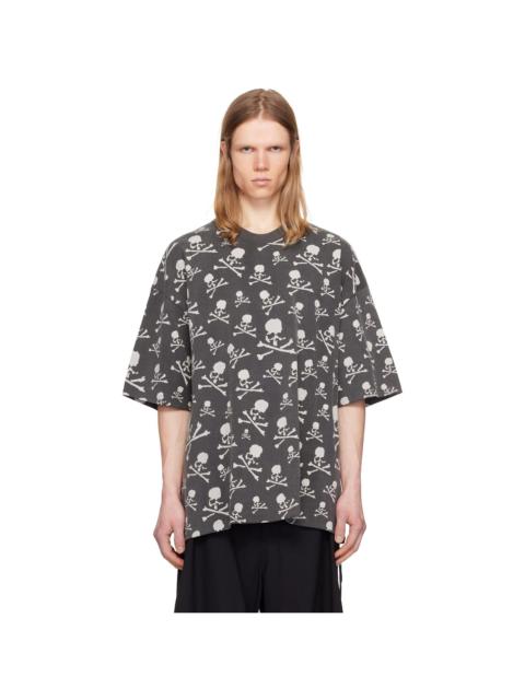 MASTERMIND WORLD Black Boxy Fit Vintage Skull T-shirt