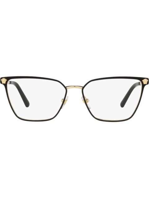 Versace 54mm Optical Glasses in Black Gold at Nordstrom