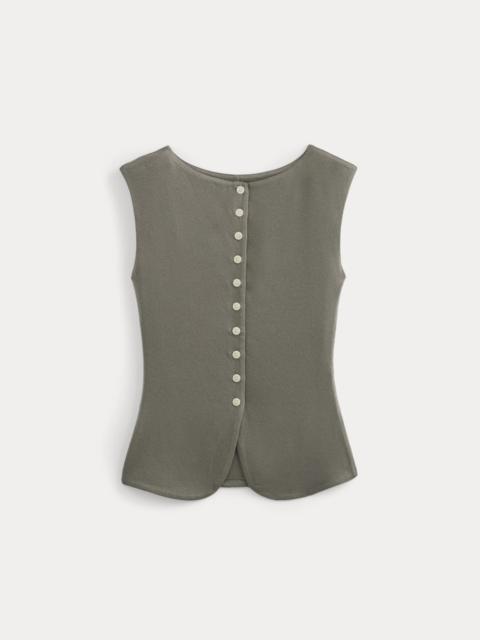 EVERLANE SLEEVELESS BUTTON-UP IN BUTTERLUXE