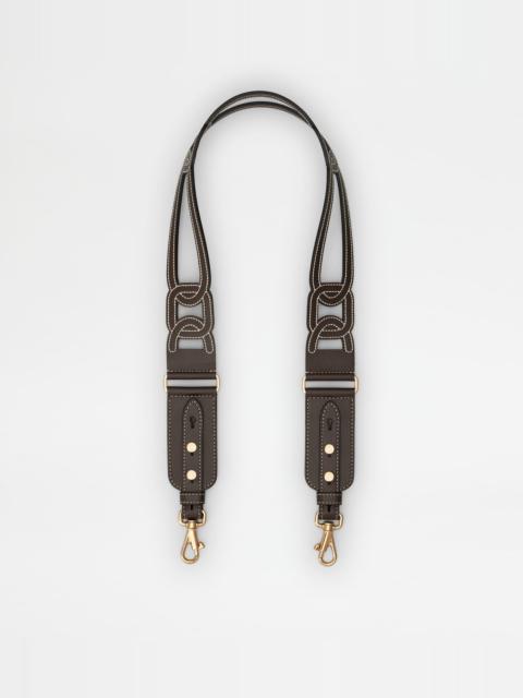 Tod's KATE SHOULDER STRAP IN LEATHER - BROWN