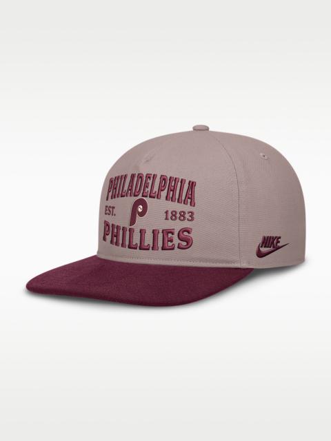Nike Philadelphia Phillies Cooperstown Pro Men's Nike MLB A-Frame Adjustable Hat