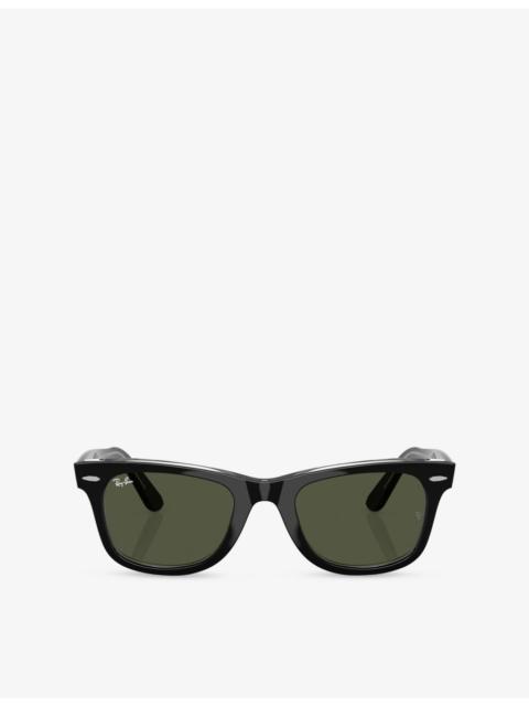 Ray-Ban RB2140 Wayfarer Rectangle-Frame Acetate Sunglasses