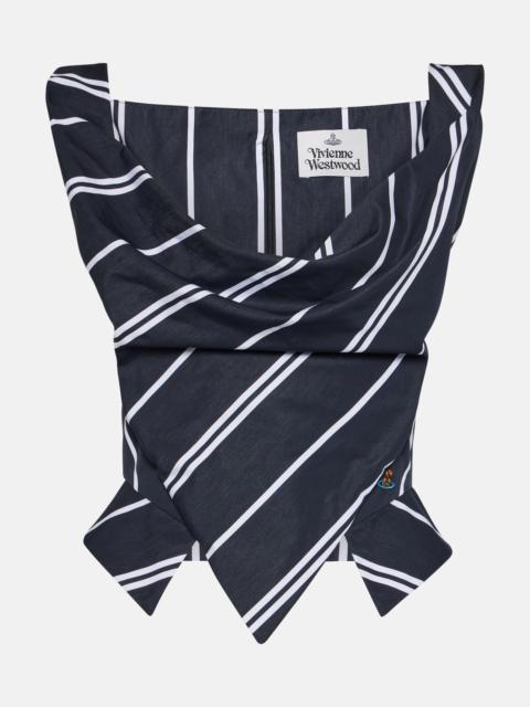 Vivienne Westwood Sunday off-shoulder cotton corset top