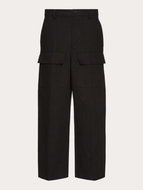 Valentino COTTON CANVAS CARGO PANTS