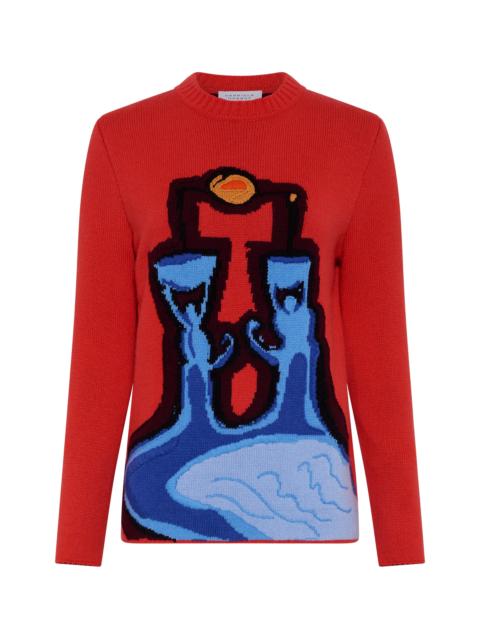 GABRIELA HEARST Avichai Knit Sweater in Air Multi Cashmere
