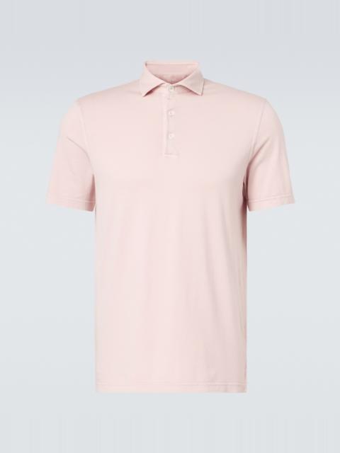 FEDELI Zero cotton jersey polo shirt