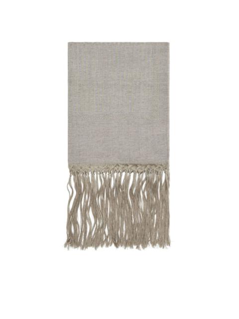 fringe-detail beach towel