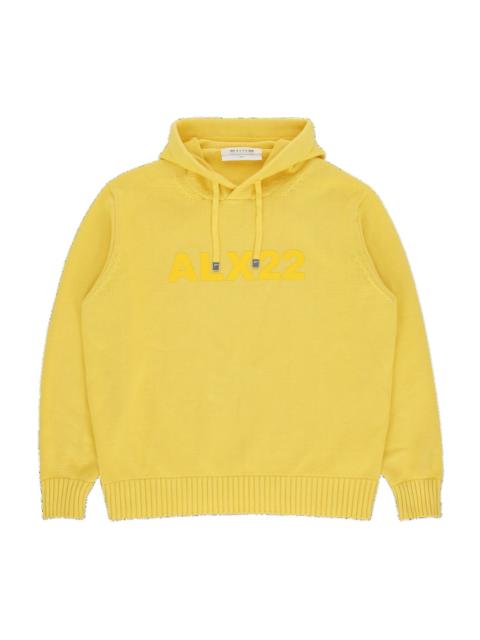 1017 ALYX 9SM TREATED LOGO KNIT HOODED SWEATER