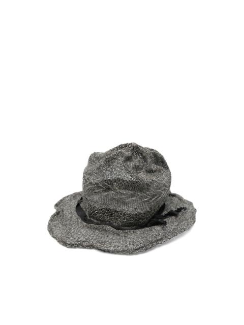 Yohji Yamamoto crinkled hat
