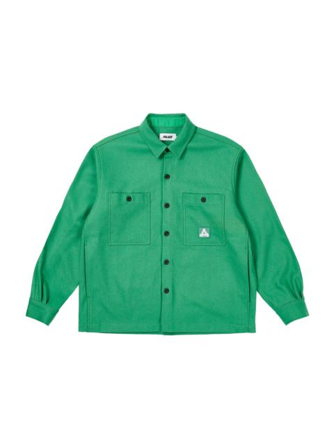 PALACE WOOL SHIRT JACKET SWEET PEA GREEN