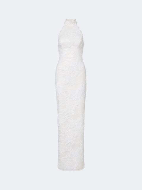REBECCA VALLANCE Medici sequined halterneck gown