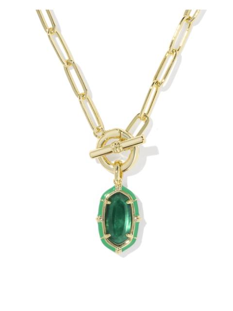 KENDRA SCOTT Elisa Gold Enamel Link and Chain Necklace