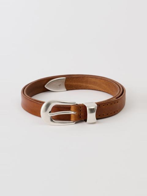 Our Legacy 2 cm Belt Cognac Leather