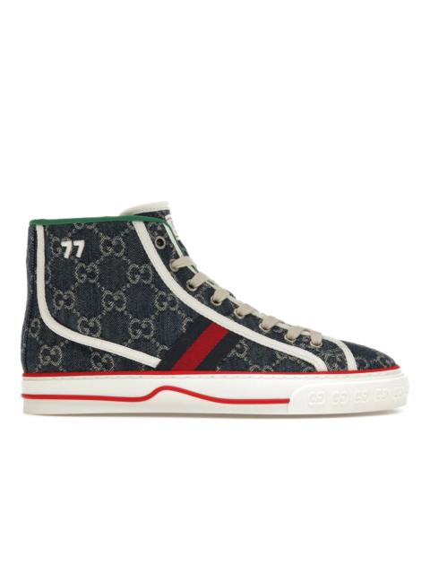 GUCCI Gucci Tennis 1977 High Top Denim GG Print (Women's)