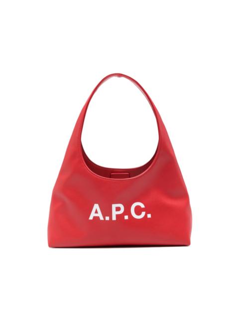 A.P.C. logo-print shoulder  bag